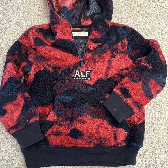 Abercrombie kids Sherpa 1/4 zip hoodie - Picture 3 of 6
